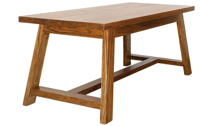 实木家具 餐桌 家 温暖 老榆木 纹理