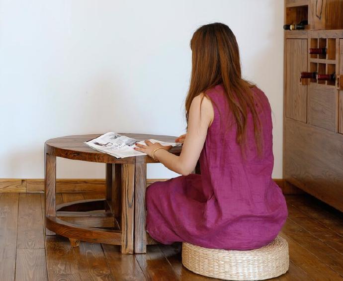 实木家具 老榆木 实木餐桌 古朴年代  